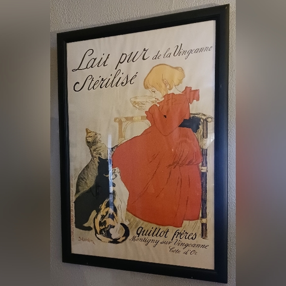 RARE THÉOPHILE ALEXANDRE STEINLEN1859 - 1923 LARGE FRAMED PRINT - Picture 1 of 9